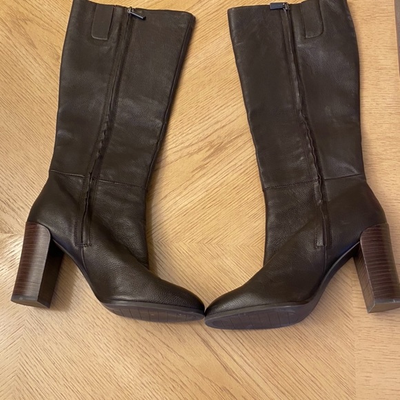 Kenneth Cole brown leather boots worn 1x - Picture 2 of 5